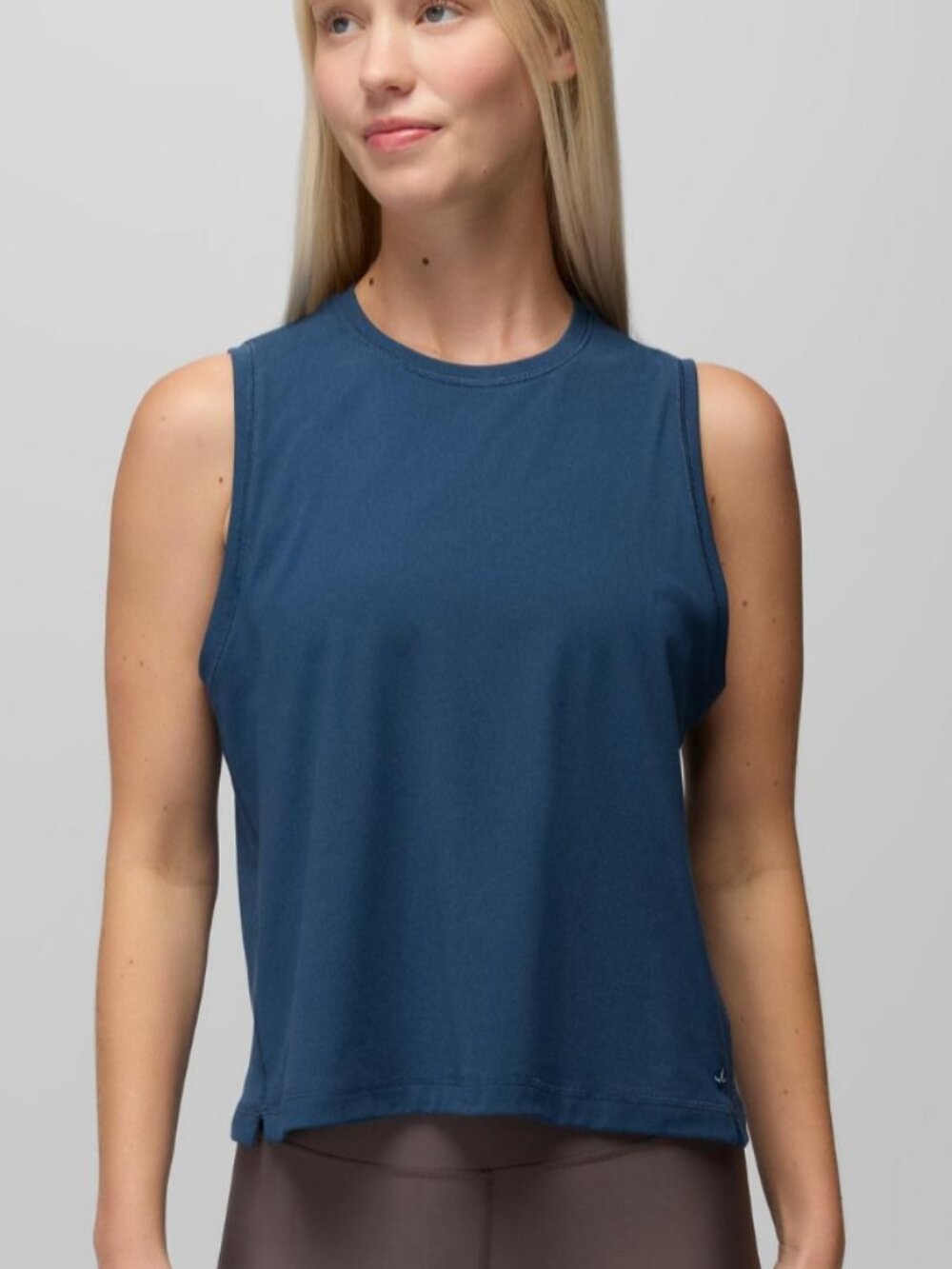 prAna Pure Ascent Muscle Tank Bluff Blue NWT